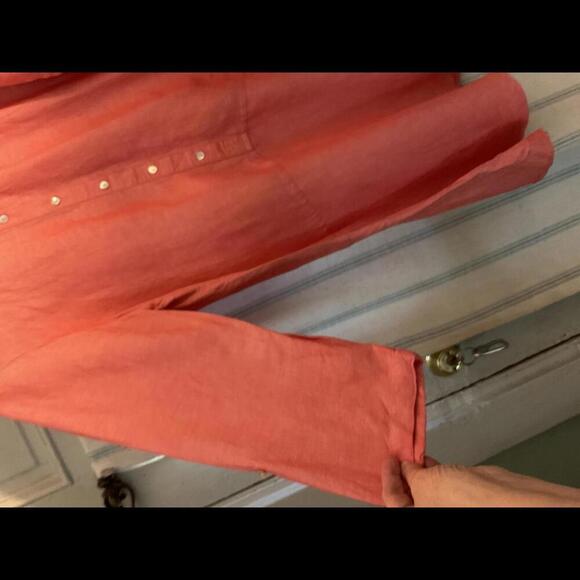 J.Jill XL Salmon Linen Tunic (fits best size Large) - Picture 5 of 9